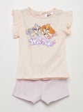 Ensemble short + t-shirt 'Pat' patrouille' Violet - Kiabi