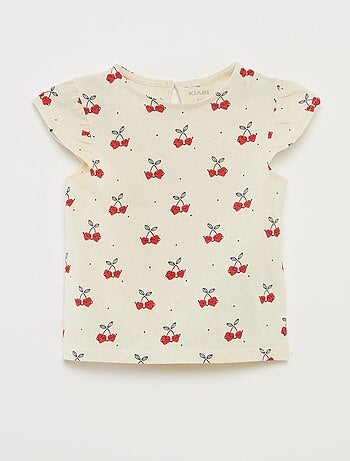 Ensemble short + t-shirt volanté - 2 pièces