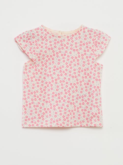 Ensemble short + t-shirt volanté - 2 pièces - Kiabi