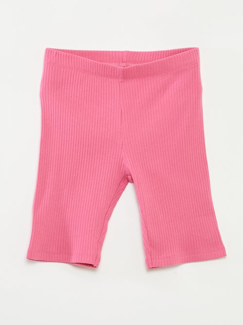 Ensemble sport débardeur + cycliste côtelé - 2 pièces - Kiabi