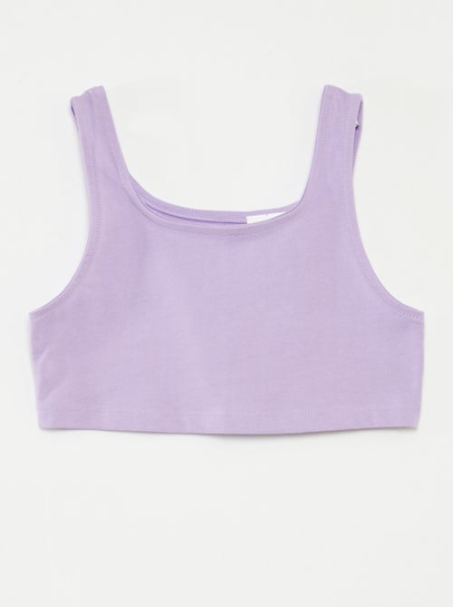 Ensemble sport débardeur + cycliste côtelé - 2 pièces - Kiabi