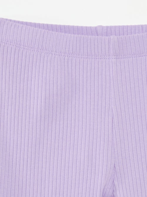 Ensemble sport débardeur + cycliste côtelé - 2 pièces - Kiabi