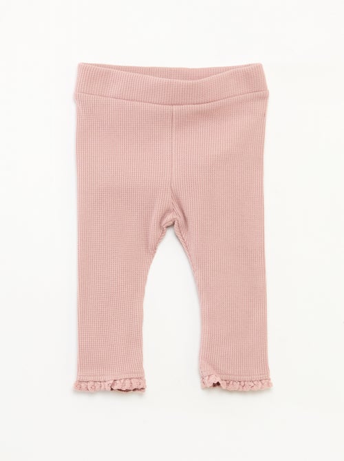 Ensemble sweat à capuche + legging maille - Kiabi