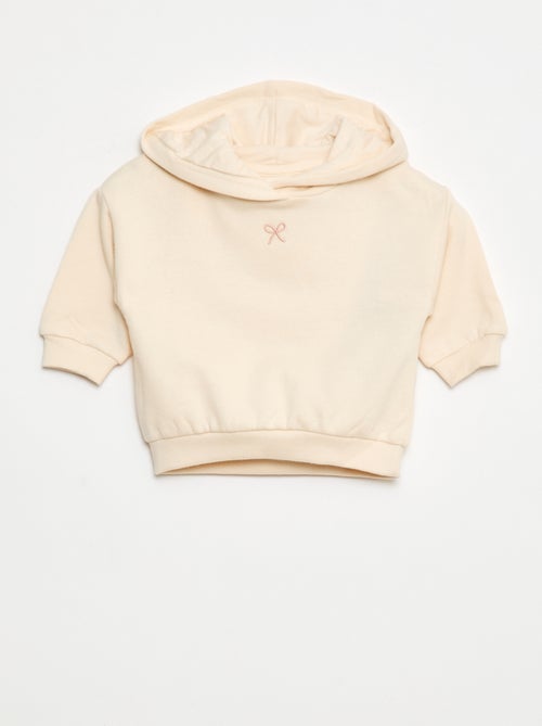 Ensemble sweat à capuche + legging maille - Kiabi