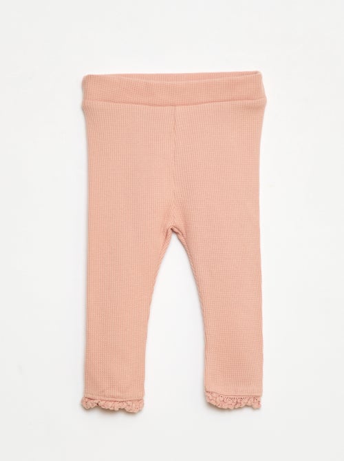 Ensemble sweat à capuche + legging maille - Kiabi