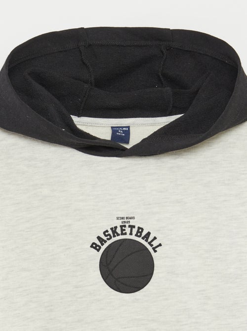 Ensemble sweat à capuche + short en molleton léger - 2 pièces - Kiabi