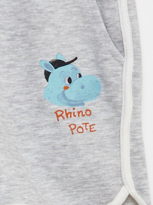 Ensemble sweat en french terry + short - 2 pièces - Kiabi