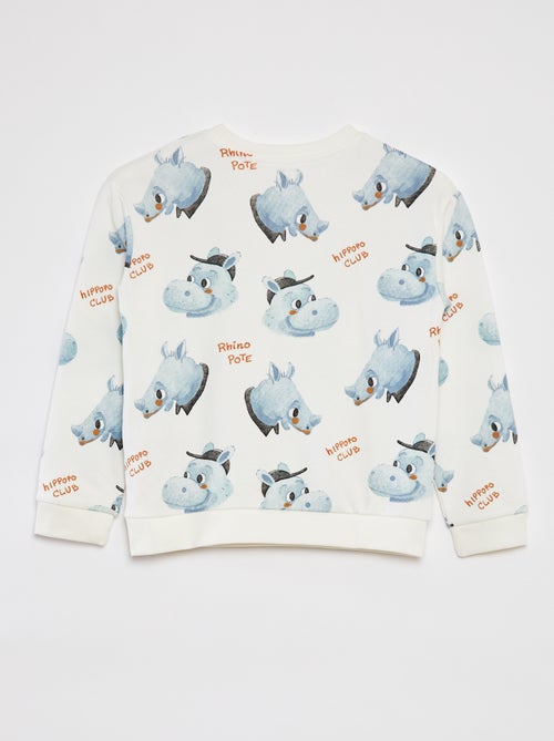 Ensemble sweat en french terry + short - 2 pièces - Kiabi