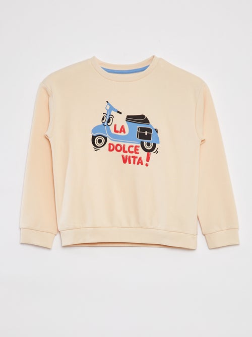 Ensemble sweat en french terry + short - 2 pièces - Kiabi