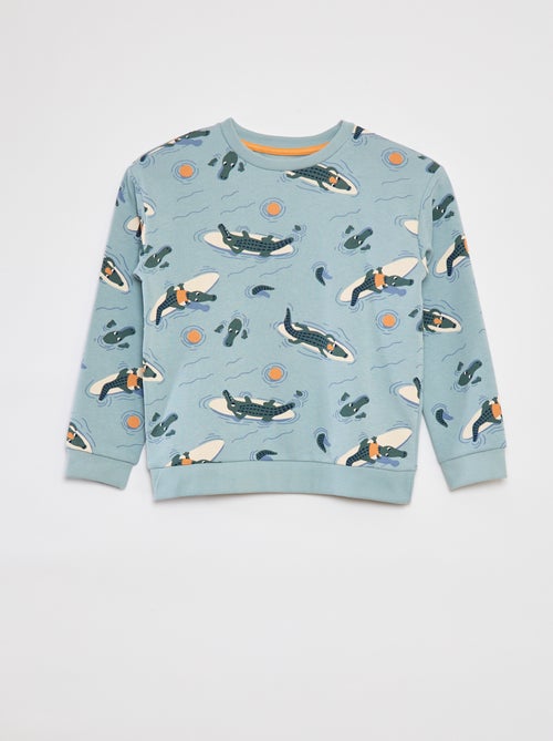 Ensemble sweat en french terry + short - 2 pièces - Kiabi