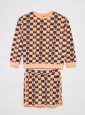 Ensemble sweat en french terry + short - 2 pièces ORANGE - Kiabi