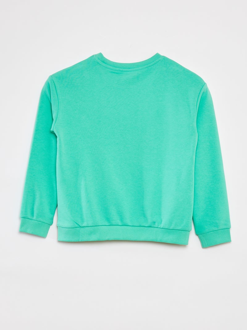 Ensemble sweat en french terry + short - 2 pièces VERT - Kiabi