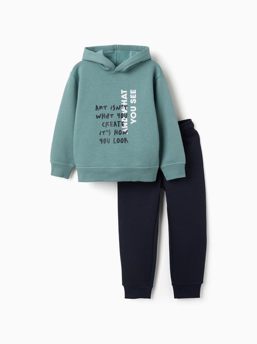 Ensemble sweat et pantalon de jogging avec imprimé - Kiabi