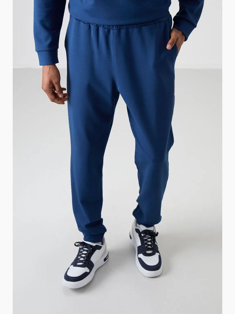 Ensemble sweat et pantalon en molleton imprimé tommy Bleu - Kiabi