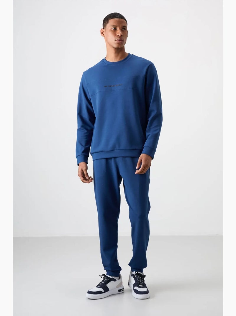 Ensemble sweat et pantalon en molleton imprimé tommy Bleu - Kiabi
