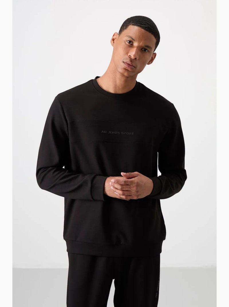 Ensemble sweat et pantalon en molleton imprimé tommy Noir - Kiabi