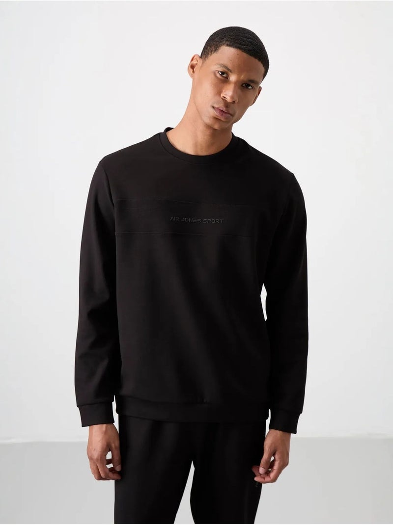 Ensemble sweat et pantalon en molleton imprimé tommy Noir - Kiabi