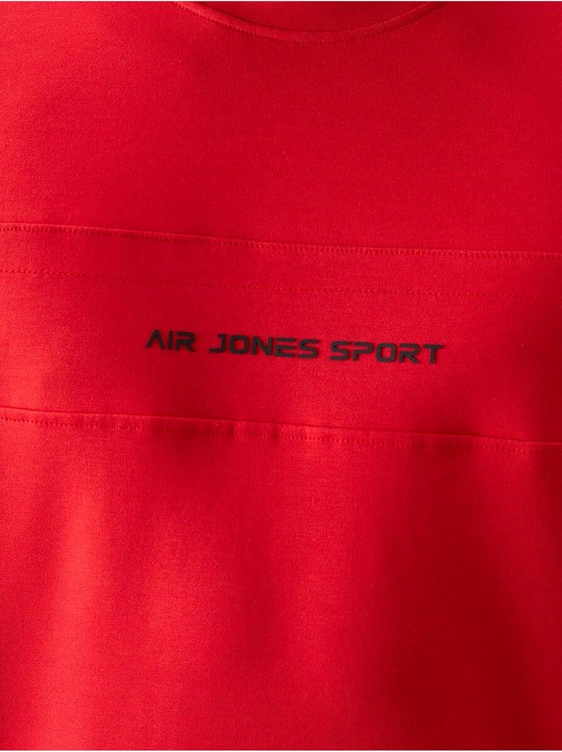 Ensemble sweat et pantalon en molleton imprimé tommy Rouge - Kiabi