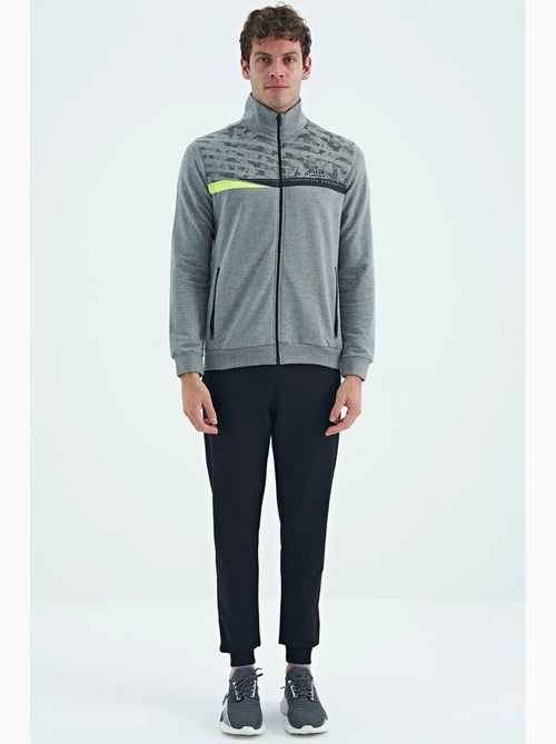 Ensemble sweat et pantalon imprimé à col zippé tommy - Kiabi