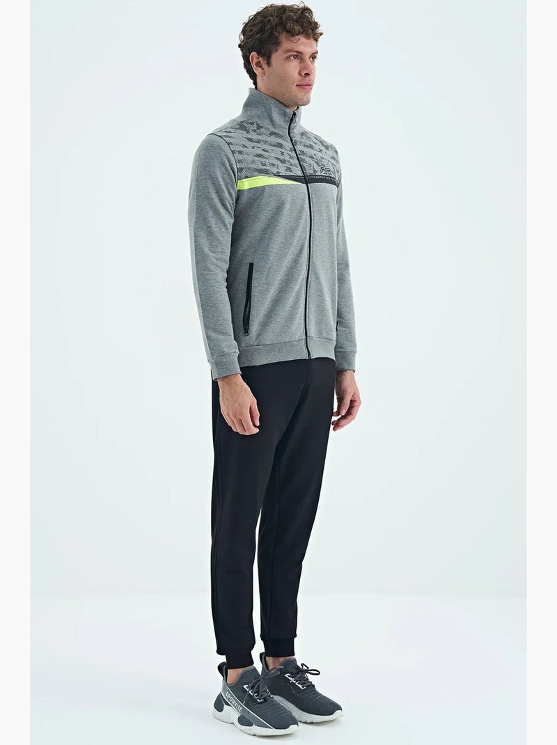 Ensemble sweat et pantalon imprimé à col zippé tommy Gris - Kiabi