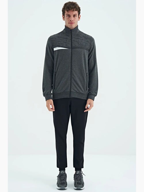 Ensemble sweat et pantalon imprimé à col zippé tommy - Kiabi