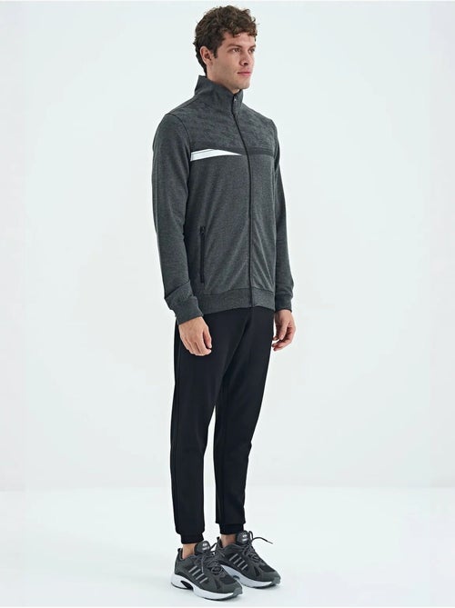 Ensemble sweat et pantalon imprimé à col zippé tommy - Kiabi