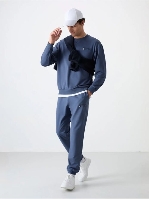 Ensemble sweat et pantalon oversize col rond tommy - Kiabi