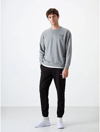 Ensemble sweat et pantalon oversize col rond tommy