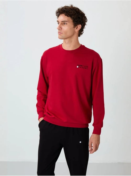 Ensemble sweat et pantalon oversize col rond tommy - Kiabi