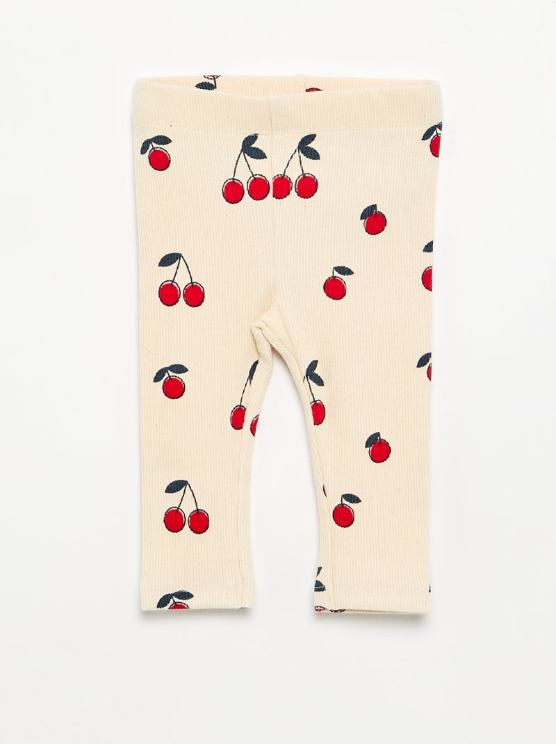 Ensemble sweat imprimé + legging Blanc - Kiabi