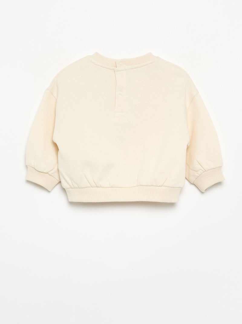 Ensemble sweat imprimé + legging Blanc - Kiabi