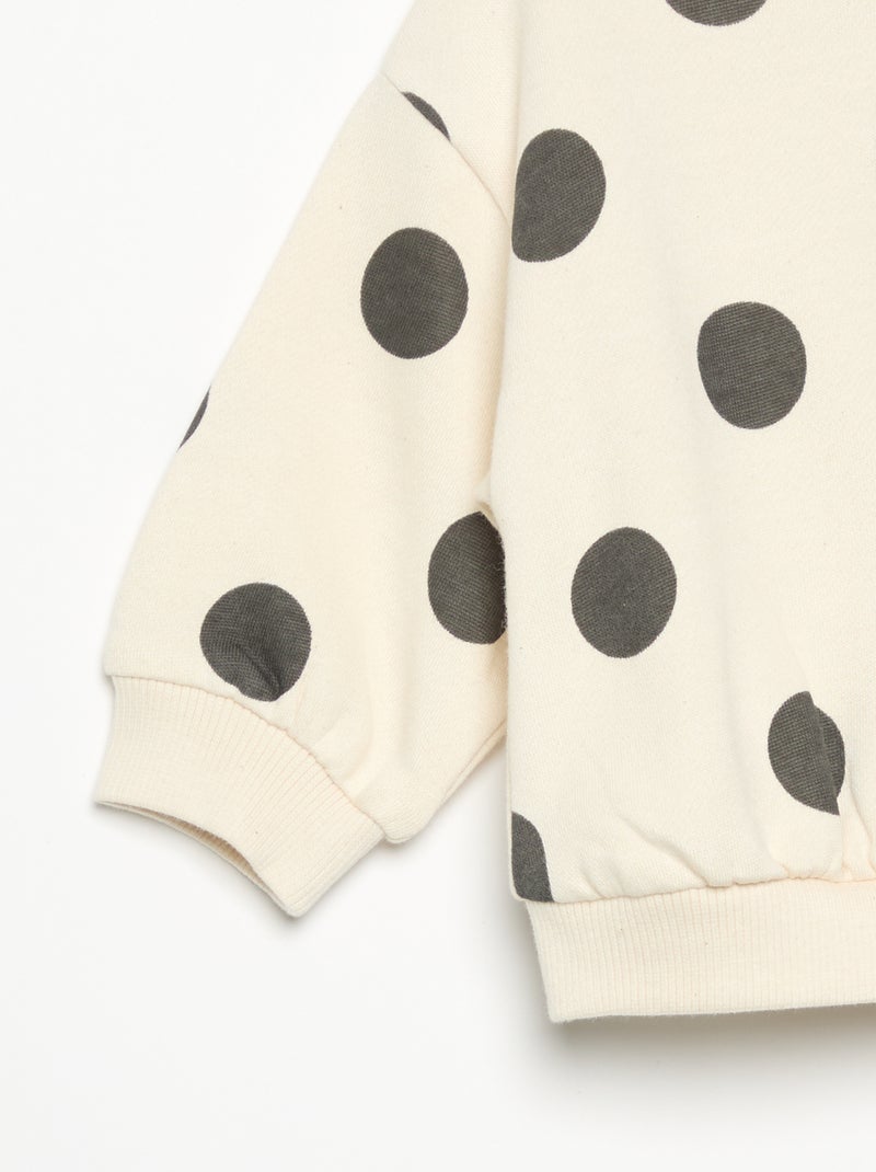 Ensemble sweat imprimé + legging Blanc - Kiabi
