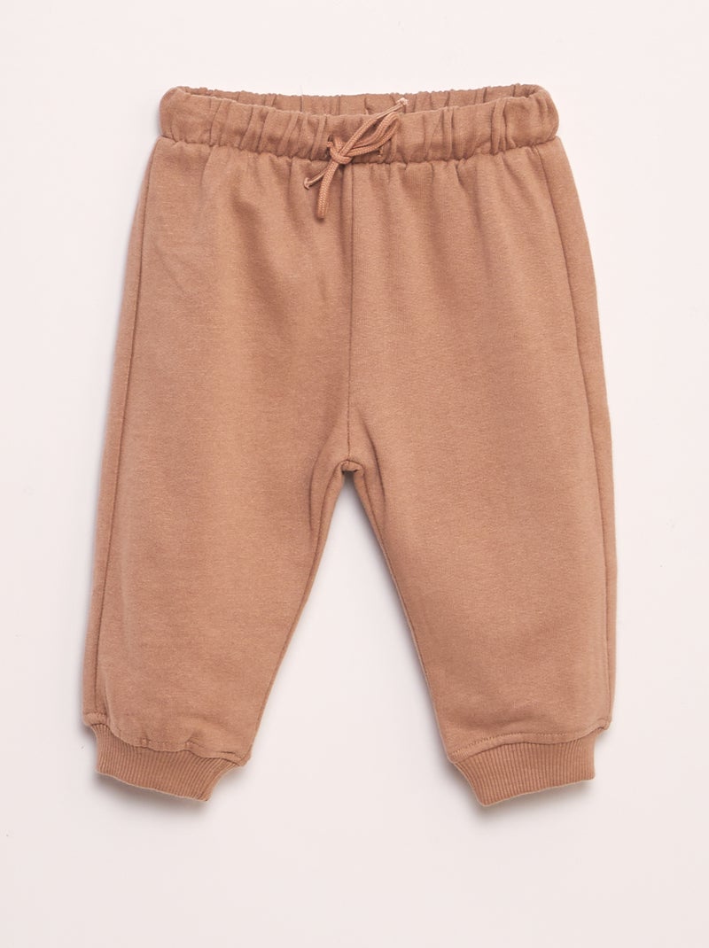 Ensemble sweat + jogging - 2 pièces Blanc/beige - Kiabi