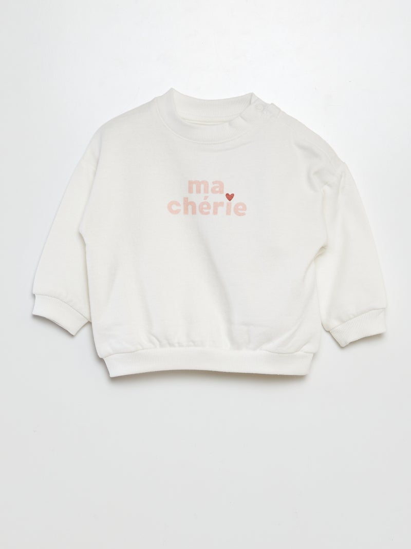 Ensemble sweat + jogging - 2 pièces Rose - Kiabi