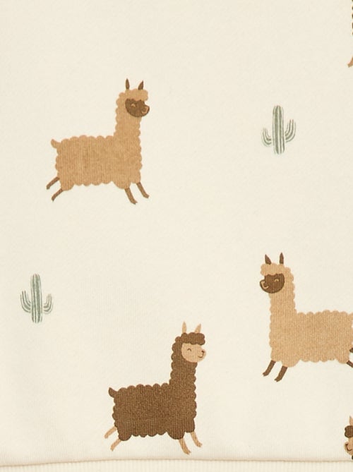 Ensemble sweat + jogging imprimé fantaisie - 2 pièces - Kiabi