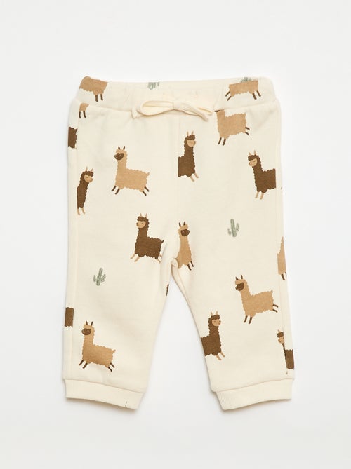 Ensemble sweat + jogging imprimé fantaisie - 2 pièces - Kiabi