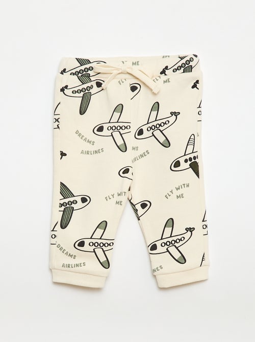 Ensemble sweat + jogging imprimé fantaisie - 2 pièces - Kiabi