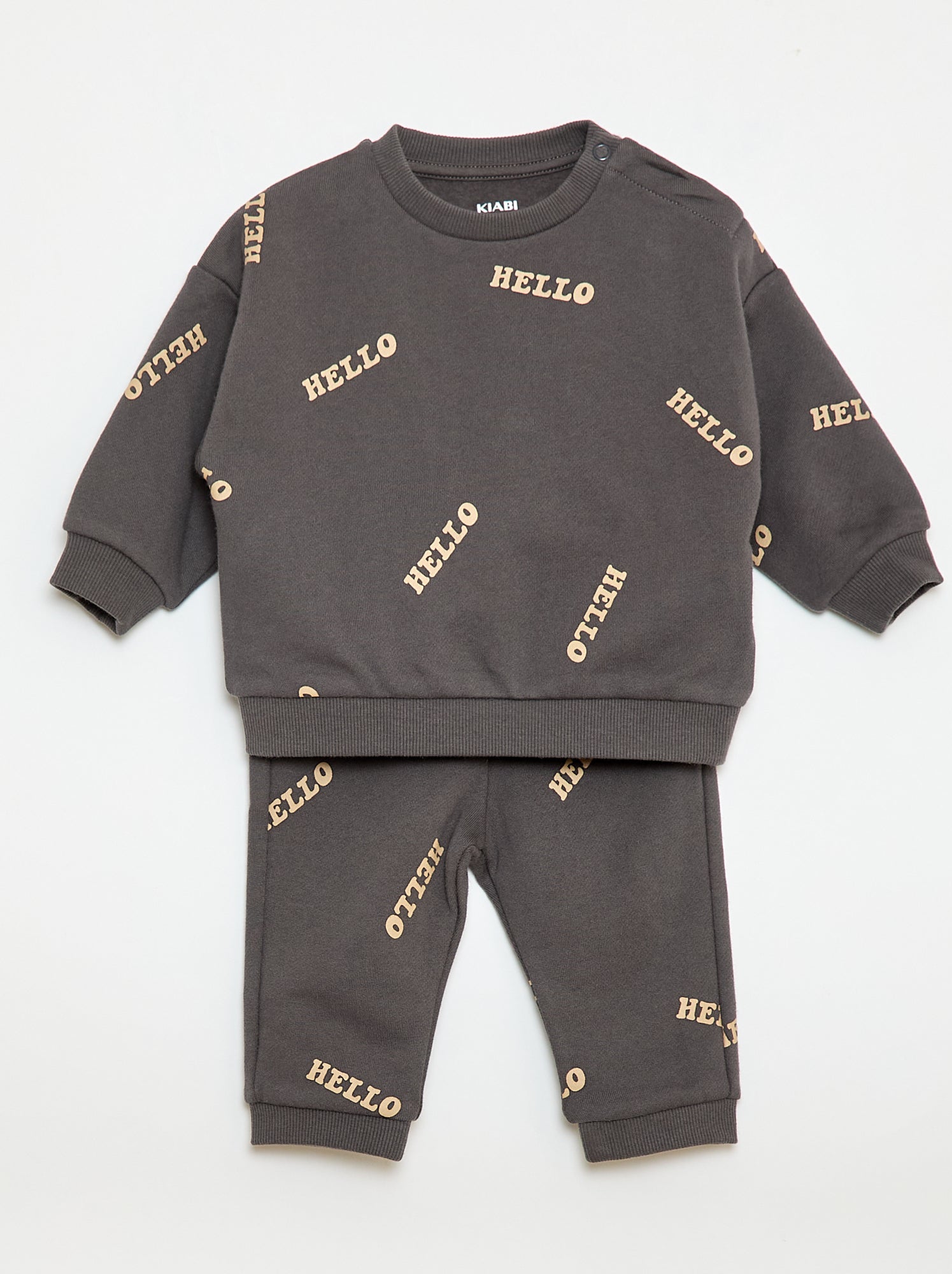 Ensemble sweat + jogging imprimé fantaisie - 2 pièces