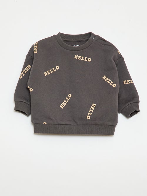 Ensemble sweat + jogging imprimé fantaisie - 2 pièces - Kiabi