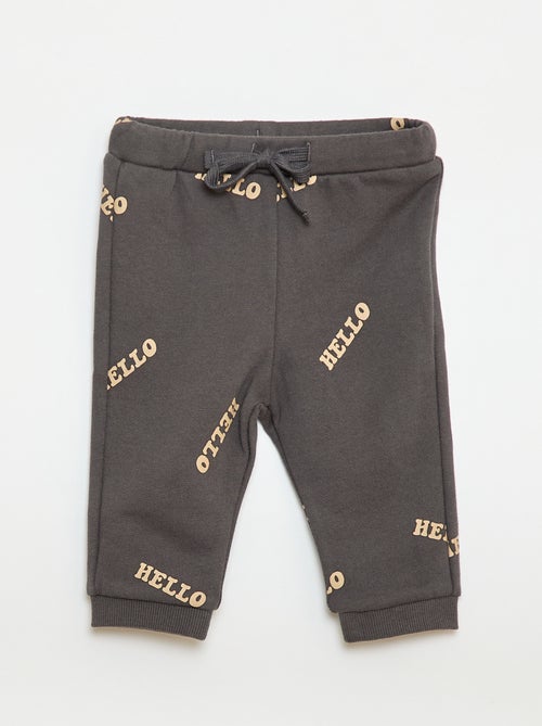 Ensemble sweat + jogging imprimé fantaisie - 2 pièces - Kiabi