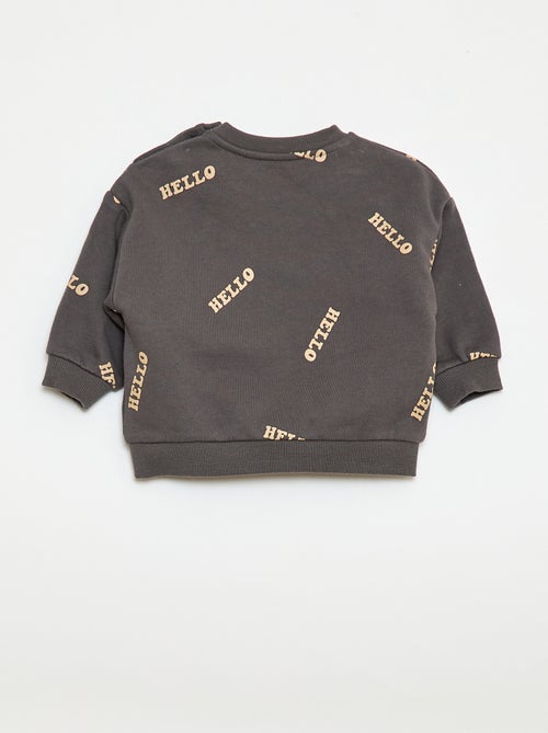 Ensemble sweat + jogging imprimé fantaisie - 2 pièces - Kiabi