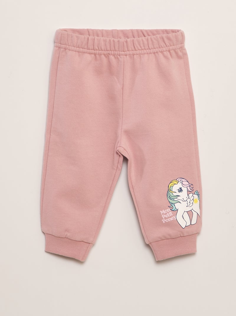 Ensemble sweat + jogging 'Mon petit poney'- 2 pièces Rose - Kiabi