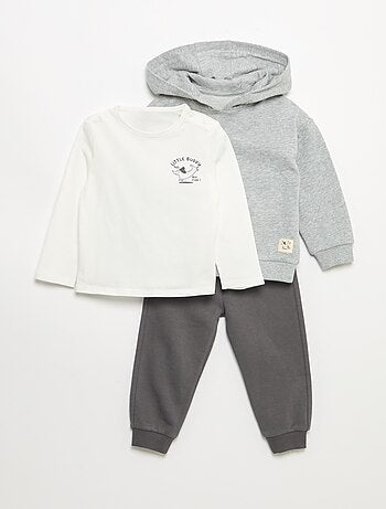 Ensemble sweat + jogging + t-shirt - 3 pièces