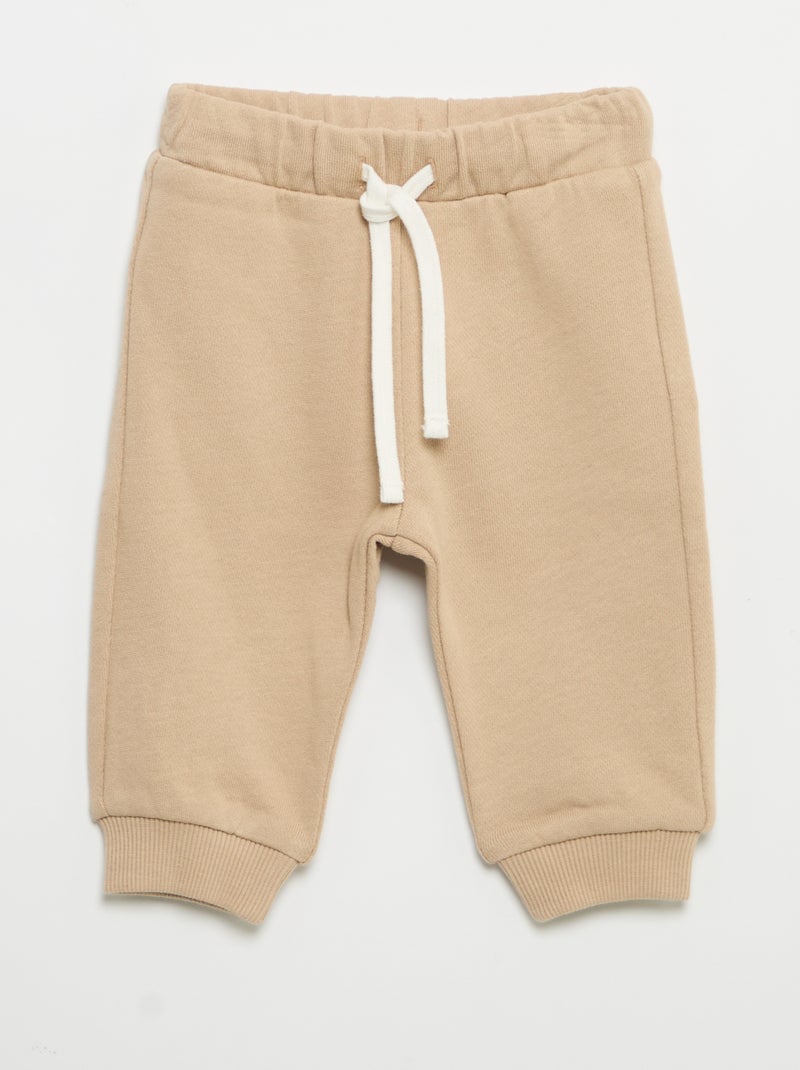 Ensemble sweat + jogging + t-shirt - 3 pièces Beige - Kiabi