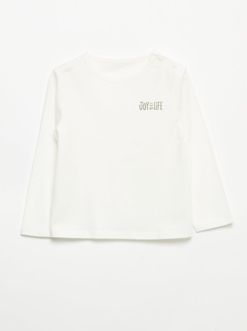 Ensemble sweat + jogging + t-shirt - 3 pièces Kaki - Kiabi