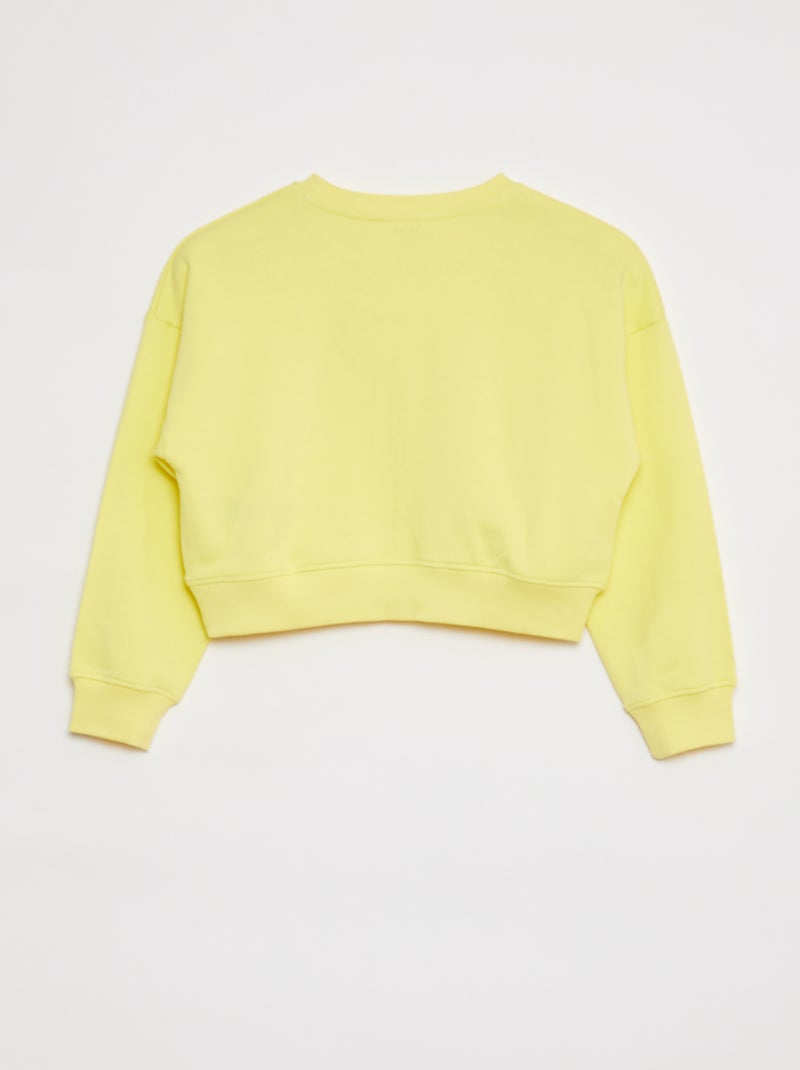 Ensemble sweat + jogging unis - 2 pièces jaune - Kiabi