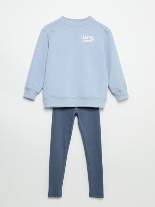 Ensemble sweat + legging - 2 pièces - Kiabi