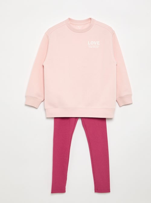 Ensemble sweat + legging - 2 pièces - Kiabi
