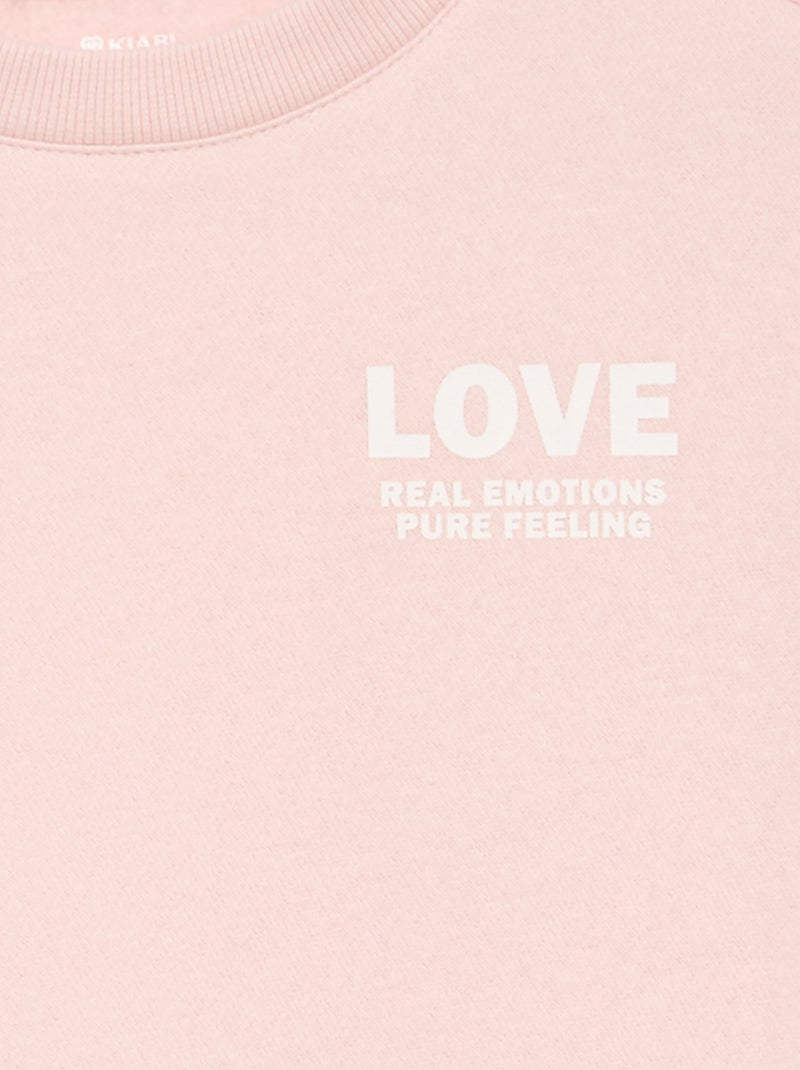 Ensemble sweat + legging - 2 pièces Rose - Kiabi