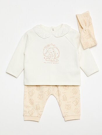 Ensemble Sweat + legging + bandeau 'Dumbo' - 3 pièces